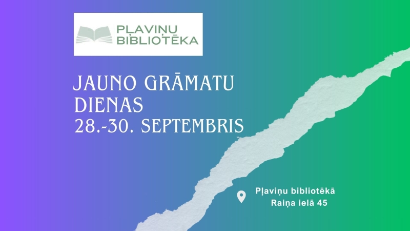 Jauno grāmatu dienas septembrī