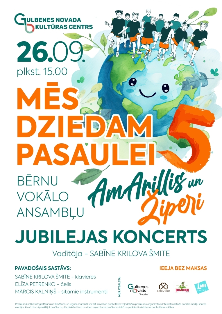 Vokālo ansambļu "AMARILLIS" un "ŽIPERI" jubilejas koncerts