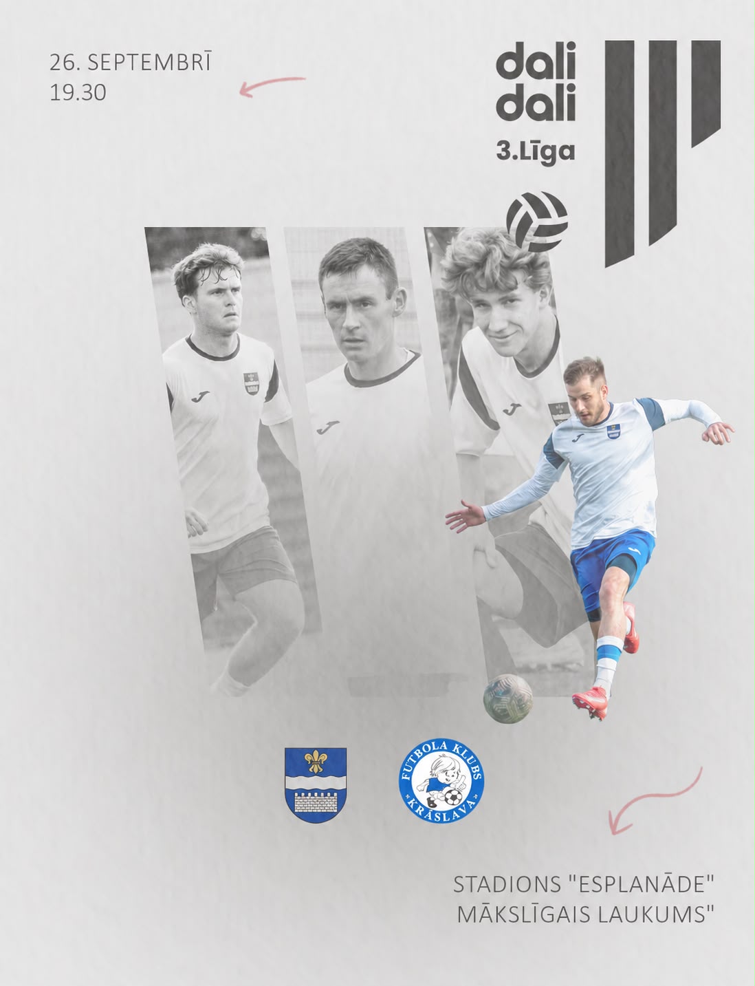 “Dali Dali” Latvijas futbola 3. līga | DFS pret FK Krāslava
