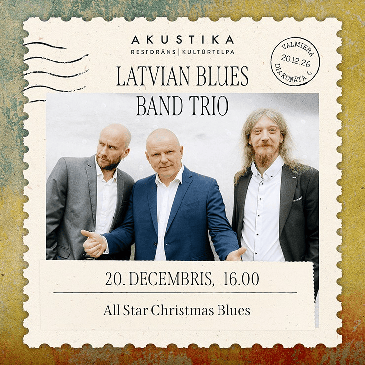 "Latvian Blues Band trio" koncerts "All Star Christmas Blues"