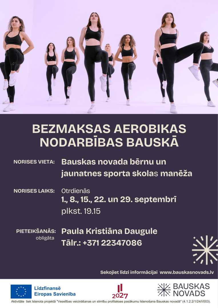 Aerobikas nodarbība Bauskā