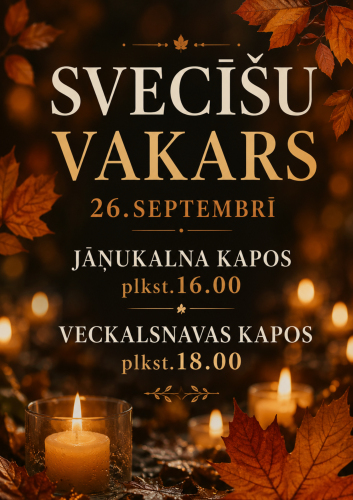 Svecīšu vakars Kalsnavas pagasta kapsētās