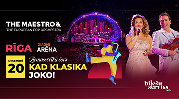 The Maestro & European Pop Orchestra ziemassvētku šovs: 'Kad klasika joko!'