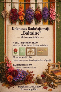 Septembris Kokneses Radošajā mājā „Baltaine”