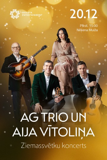 AG TRIO UN Aija Vītoliņa - Ziemassvētku koncerts Nēķena muižā