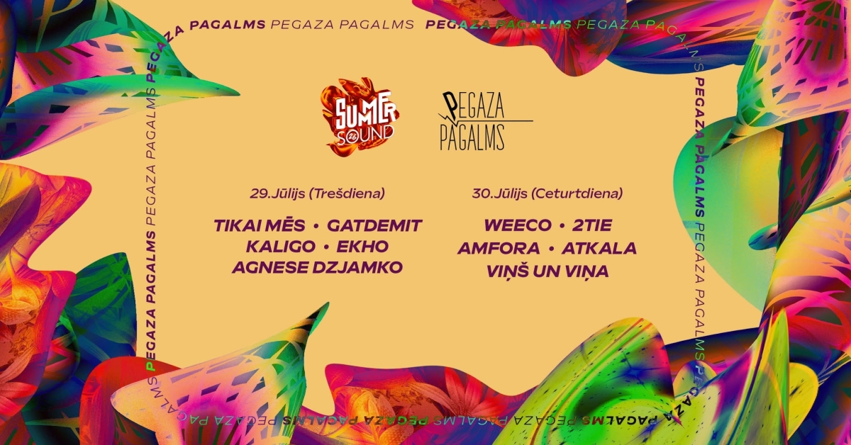 Summer Sound 2026 ieskaņas koncerti Pegaza Pagalmā