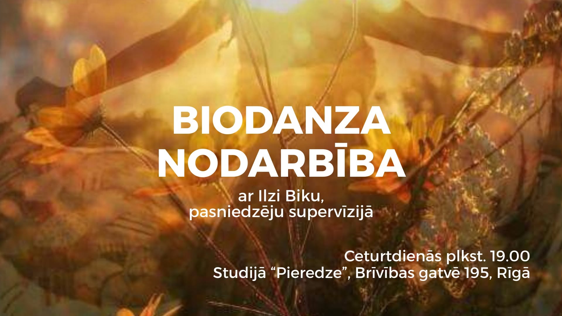 Biodanza nodarbība ar Ilzi Biku