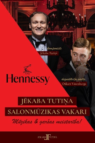 Benjamiņu nama salonmūzikas vakars | J. TUTIŅŠ & HENNESSY