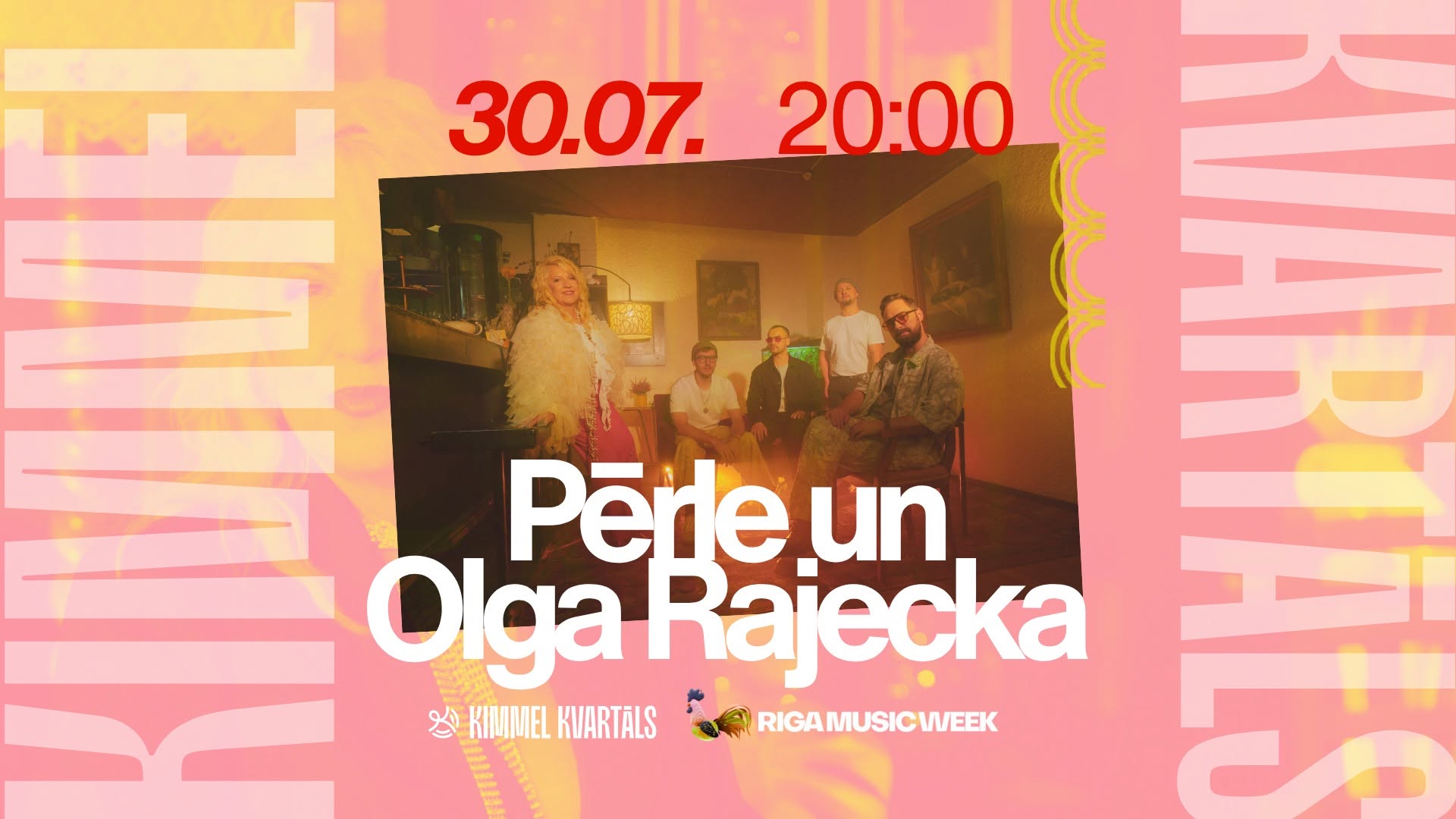 Olga Rajecka un grupa Pērle Kimmel Kvartālā