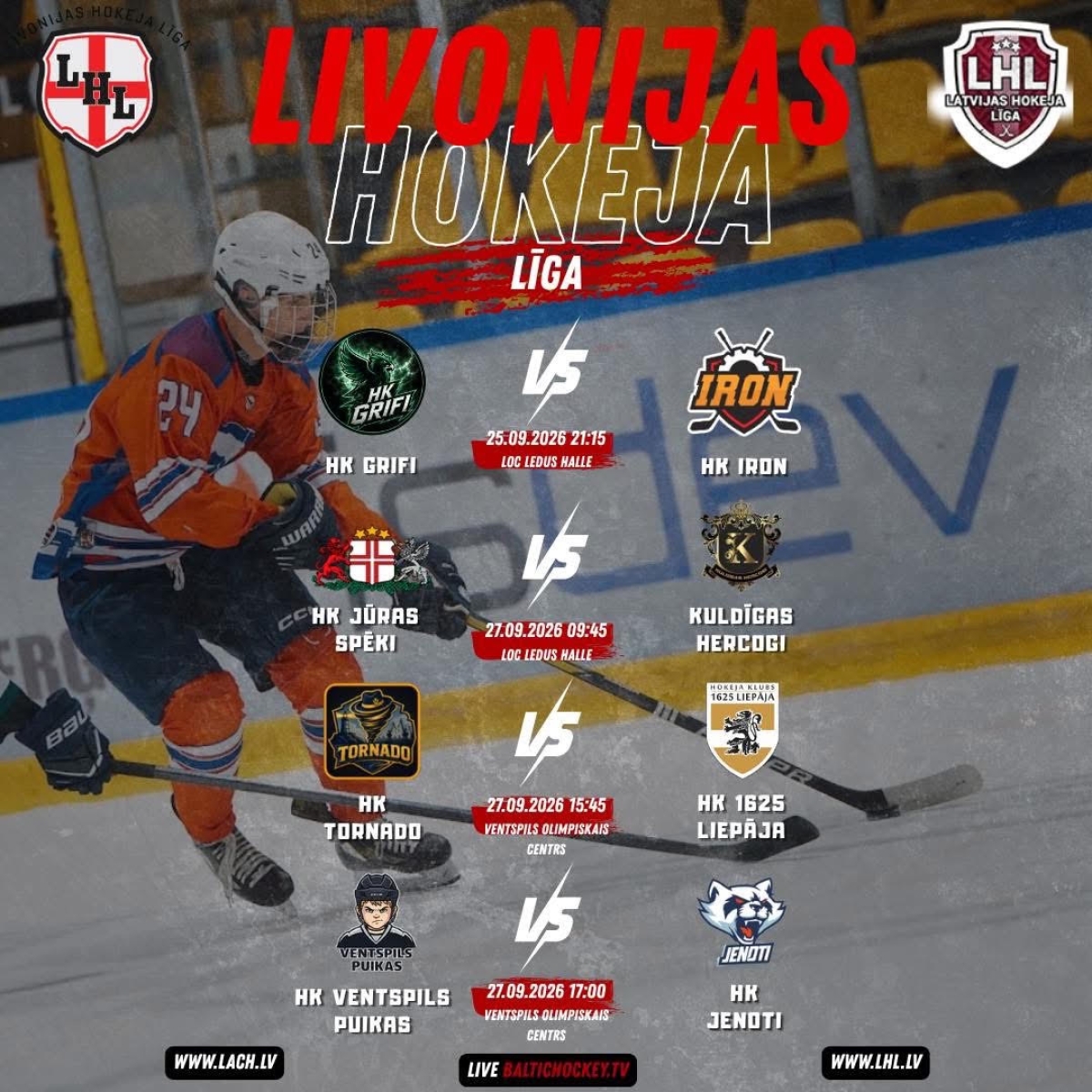 LHL 12.čempionāts (Livonijas hokeja līga) 2.kārta