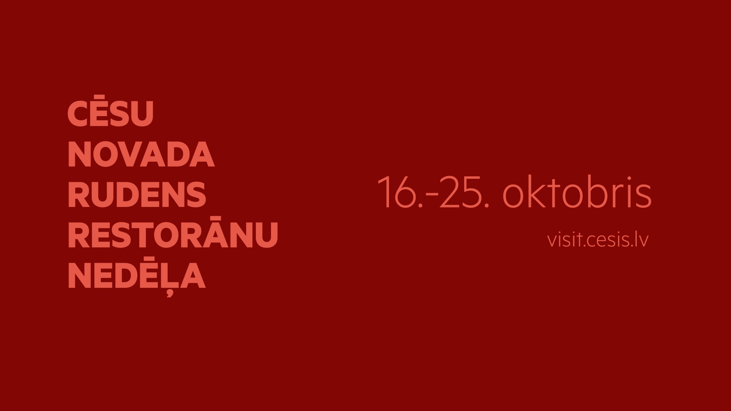 Cēsu novada rudens Restorānu nedēļa