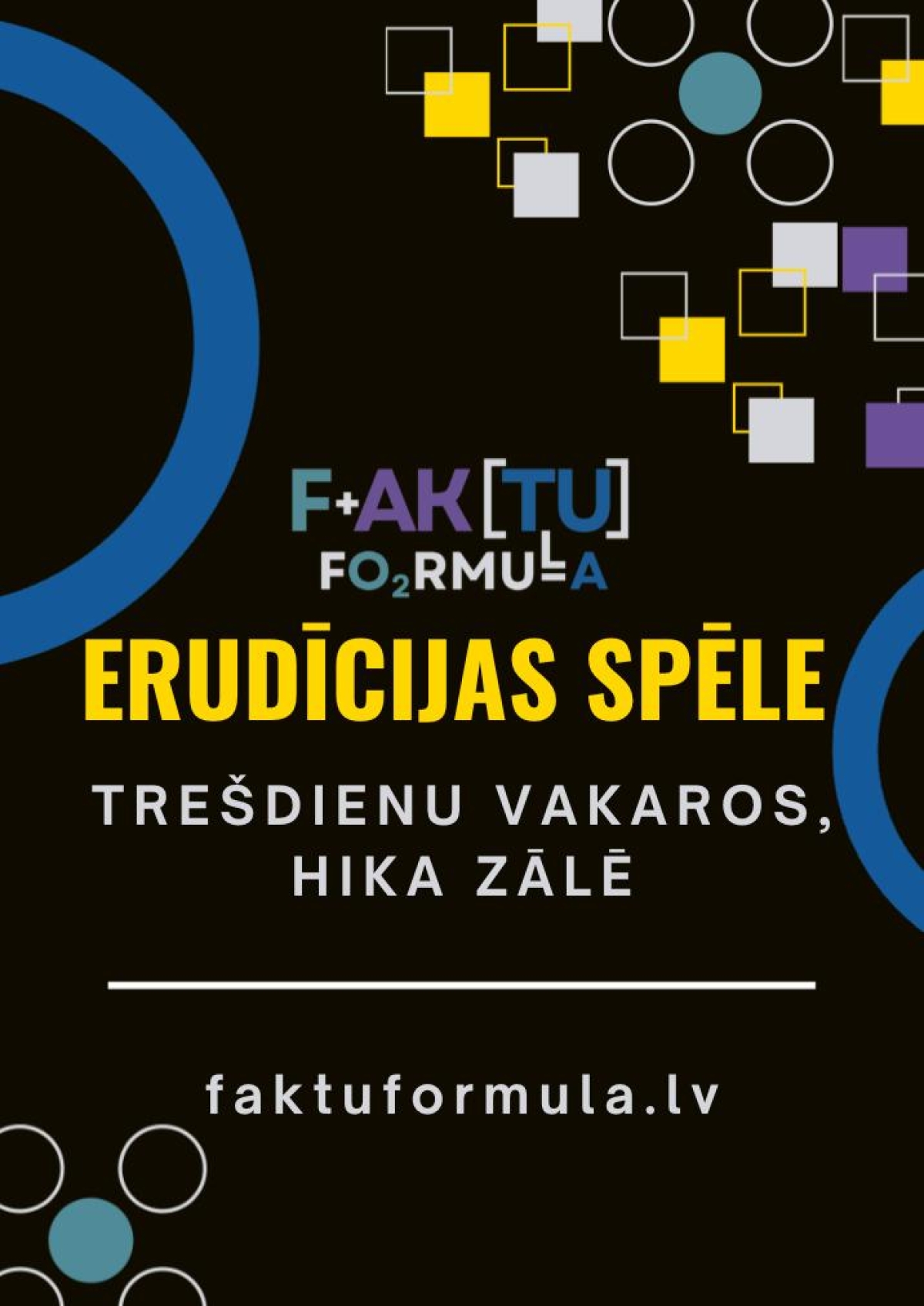 Erudītu spēles Faktu formula 2026.gada rudens sezona, 7.posms