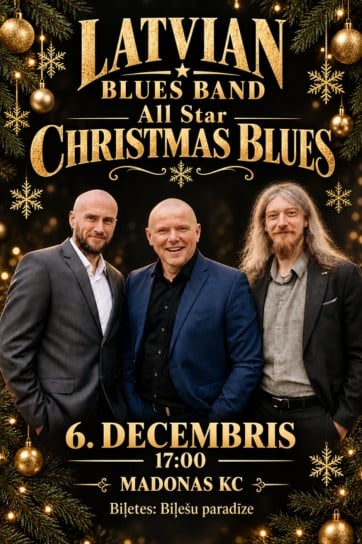 Latvian Blues Band aicina uz īpašu Ziemassvētku koncertu “All Star Christmas Blues”