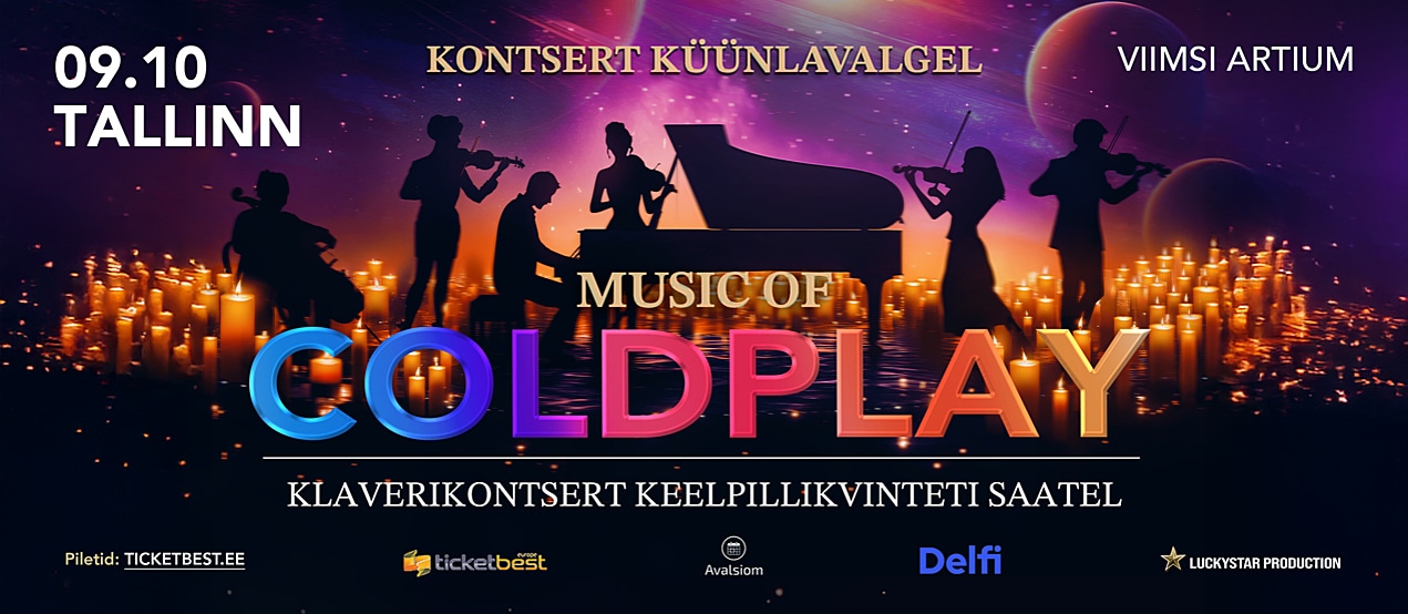 Coldplay muusika – klaveriõhtu keelpillikvintetiga | Tallinn