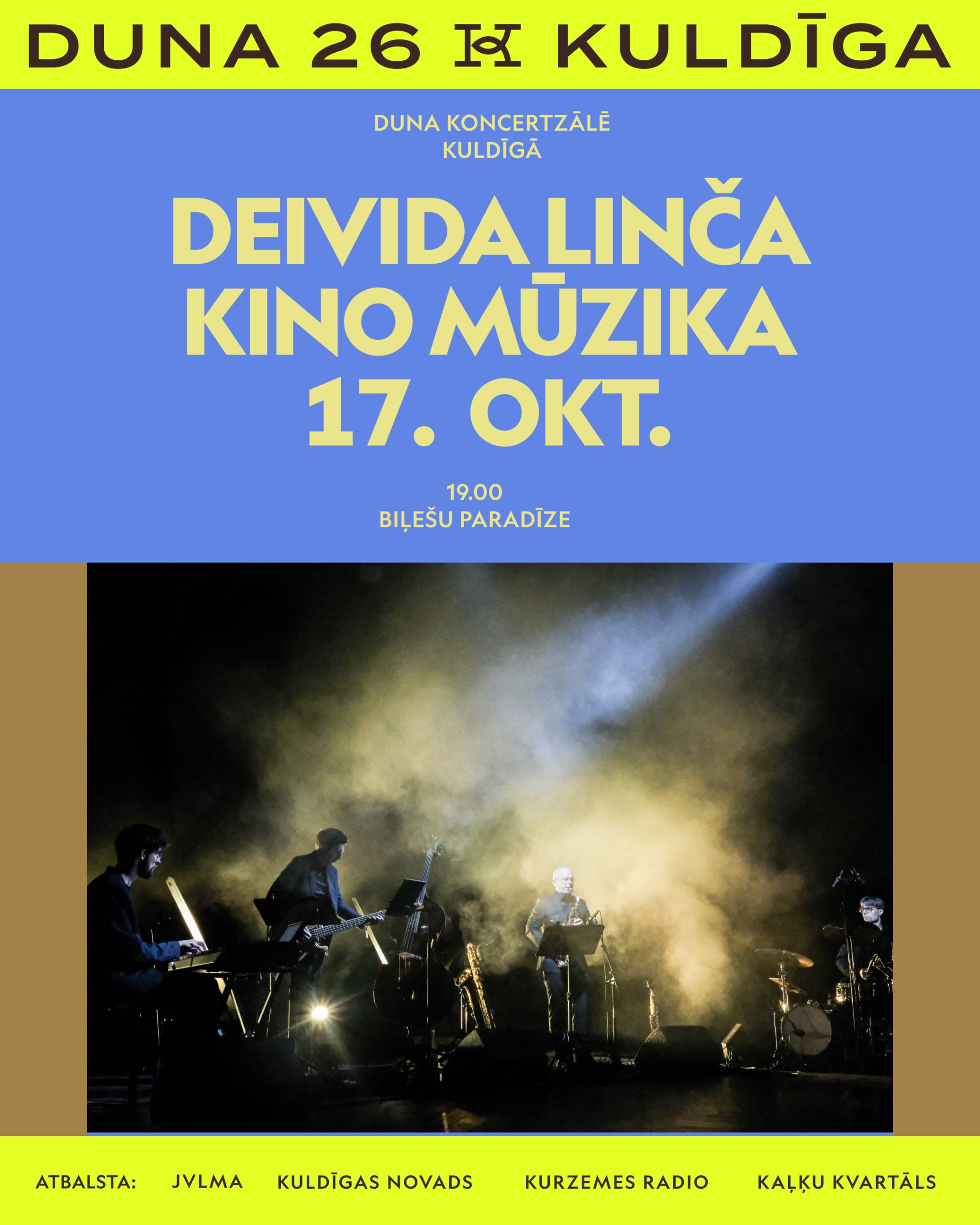 Koncerts “Deividam Linčam 80. Kinomūzika”