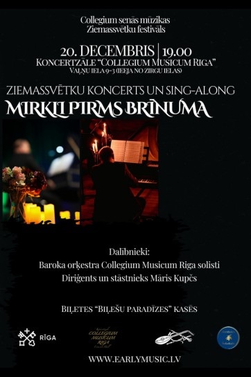Ziemassvētku koncerts un sing-along sveču gaismā “Mirkli pirms brīnuma”