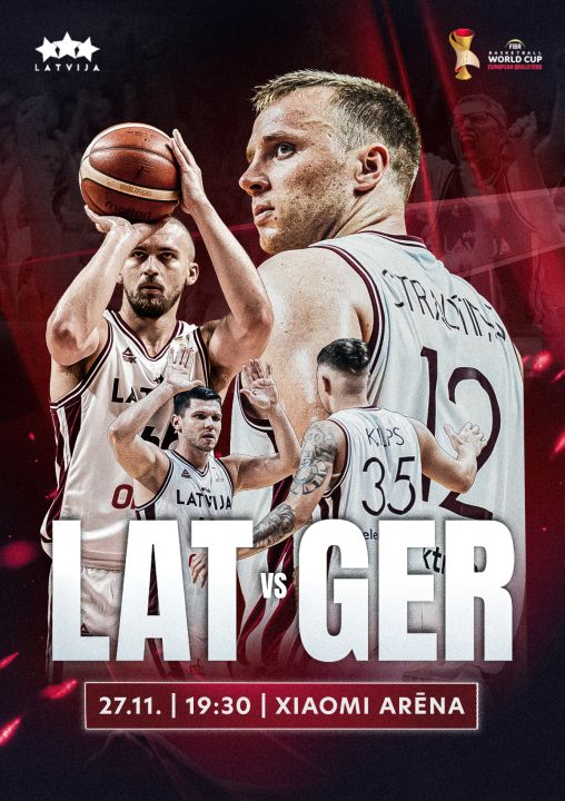 Latvija – Vācija. FIBA Pasaules kauss 2027. Kvalifikācija