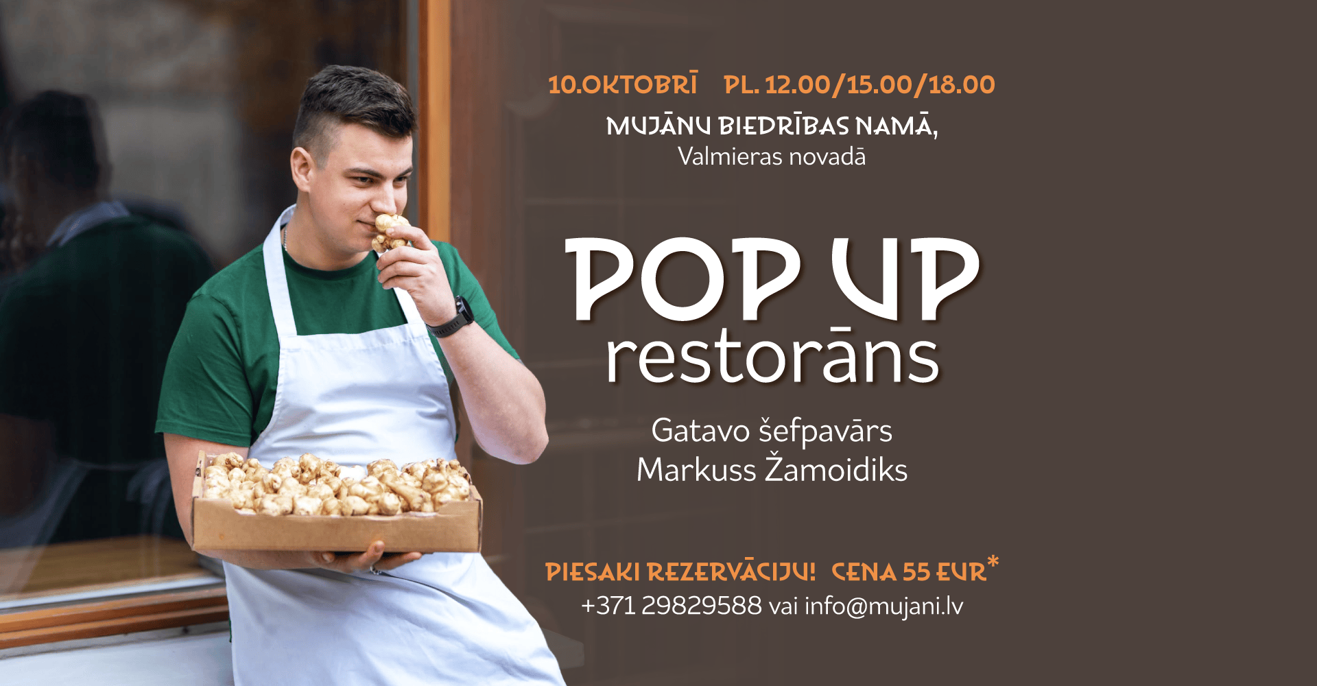 Pop-up restorāns ar Markusu Žamoidiku