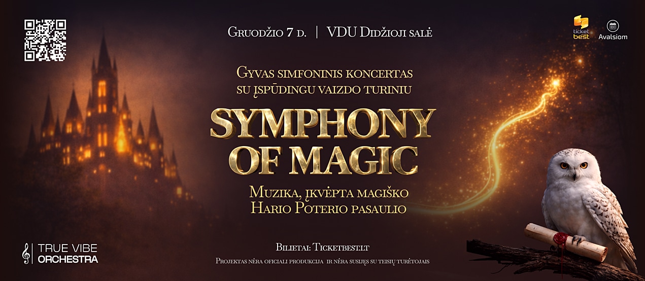 SYMPHONY OF MAGIC. Muzika, įkvėpta magiškojo Hario Poterio pasaulio | Kaunas