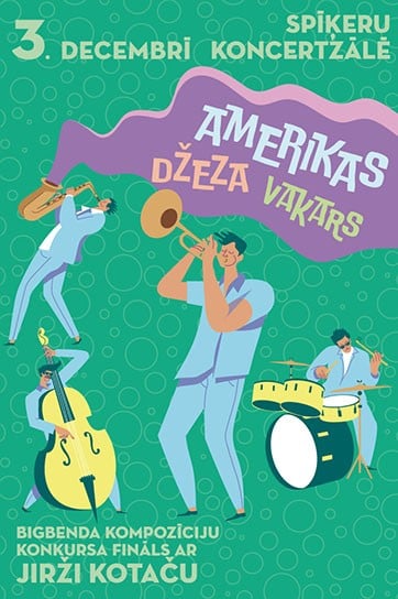 Amerikas džeza vakars. Bigbenda kompozīciju konkursa fināls ar Jirži Kotaču