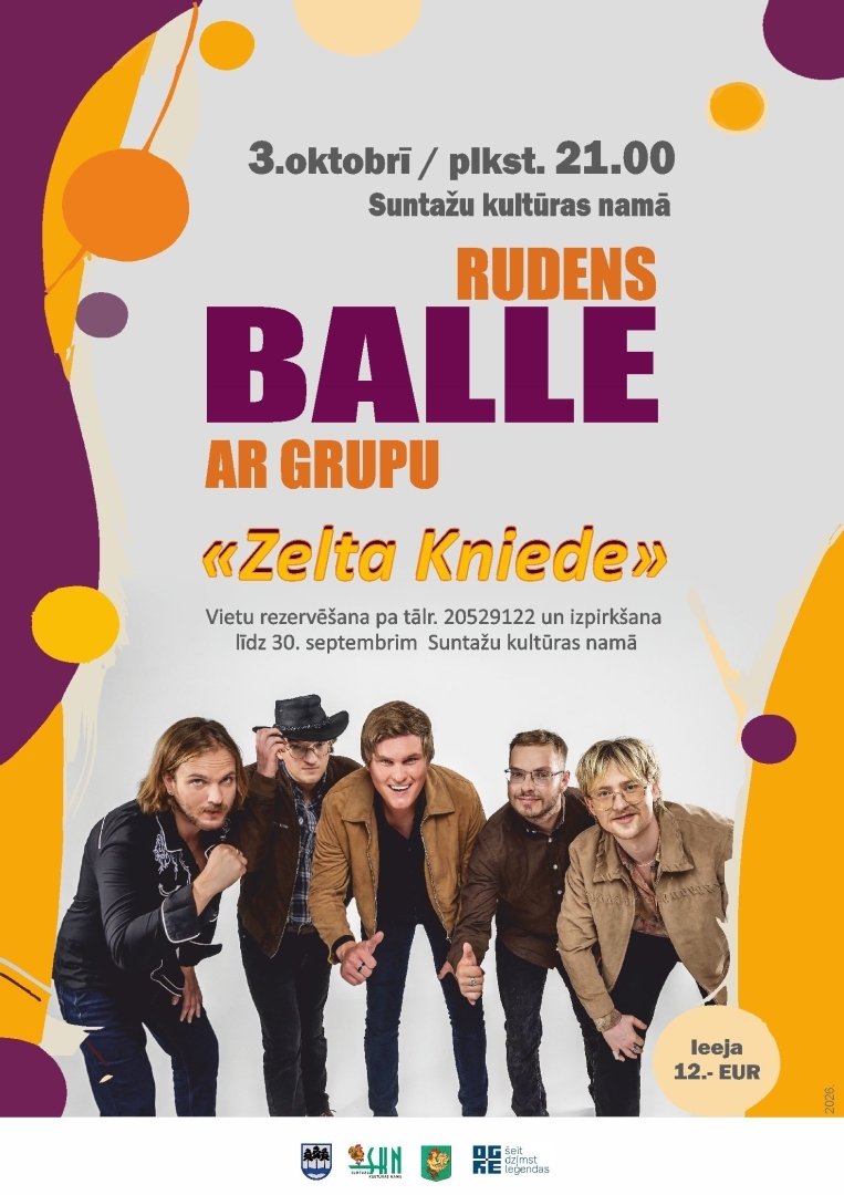 Rudens balle ar grupu “Zelta Kniede’’ Suntažos