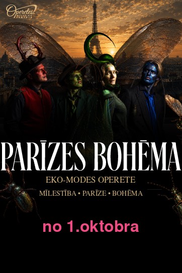 PARĪZES BOHĒMA ǀ eko-modes operete ǀ iedvesmots no I.Kálmána Monmartras vijolītes