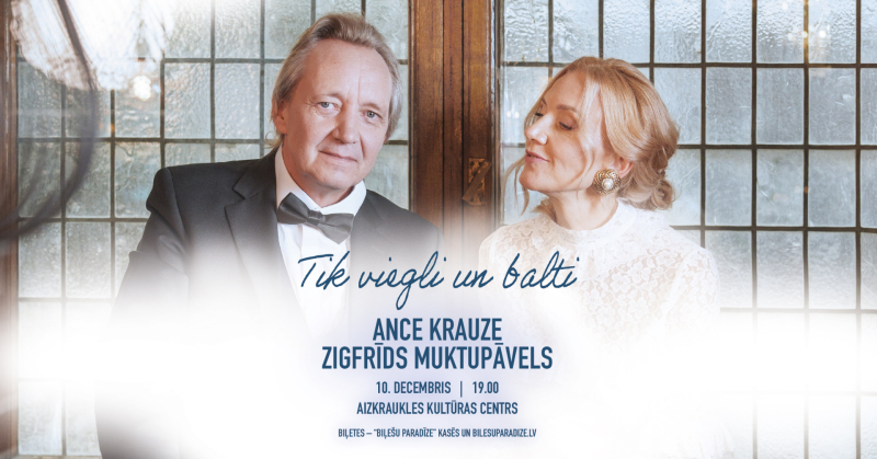 TIK VIEGLI UN BALTI | Ance Krauze un Zigfrīds Muktupāvels Ziemassvētkos