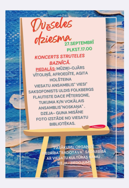 Dvēseles dziesma Struteles baznīcā