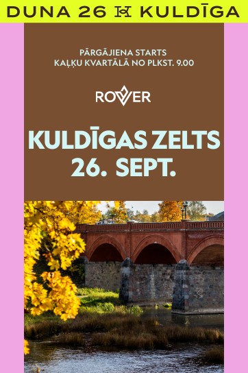 Pārgājiens KULDĪGAS ZELTS