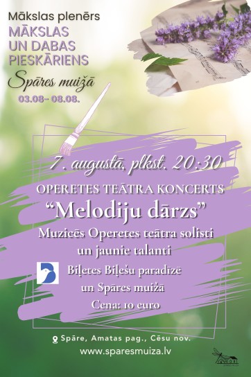 Operetes teātra koncerts “Melodiju dārzs”