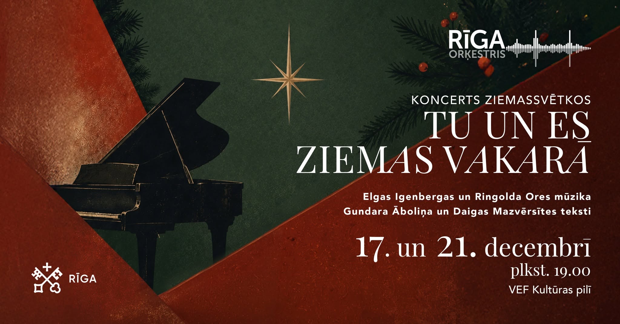 TU UN ES ZIEMAS VAKARĀ. Orķestris “Rīga”, Ieva Parša, Beāte Zviedre, Rihards Millers