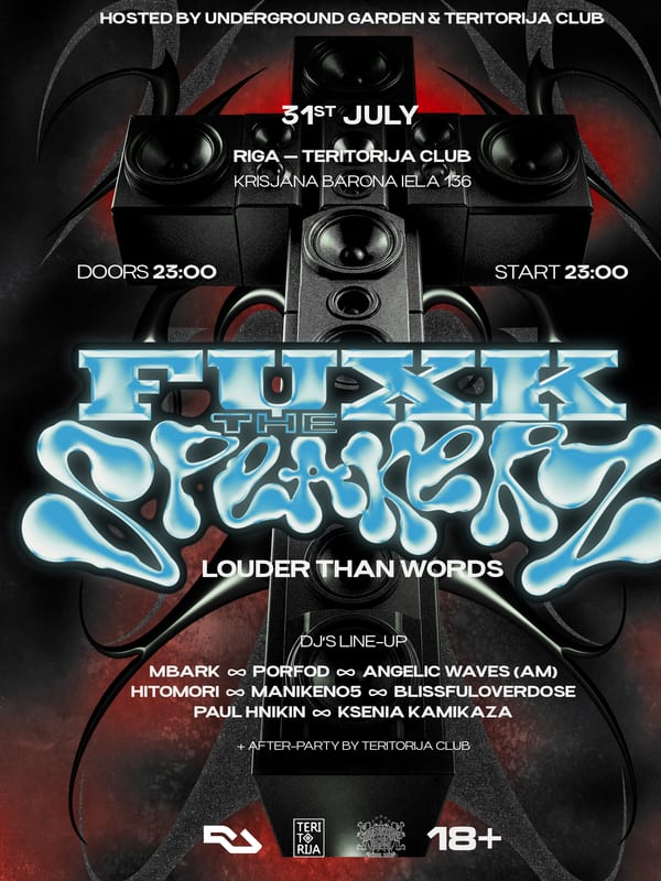 UNDERGROUND GARDEN x TRT: FUXK THE SPEAKERZ