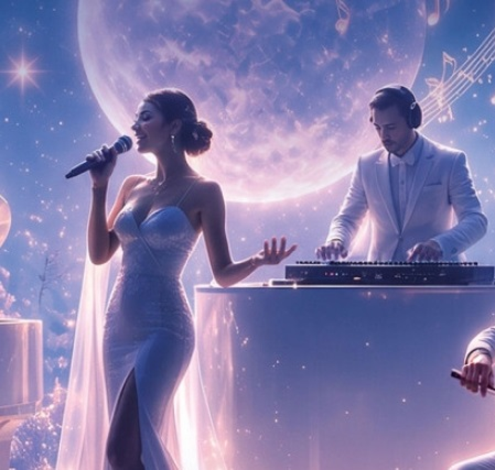 Muzikāls krosovers šovs sveču gaismā — “White Romantic”