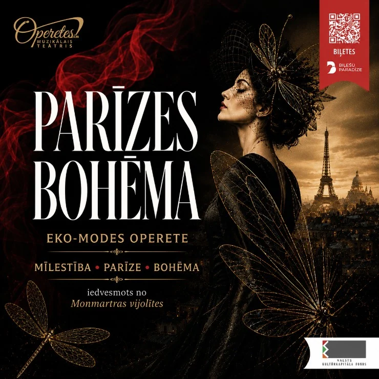 PARĪZES BOHĒMA ǀ eko-modes operete ǀ iedvesmots no I.Kálmána Monmartras vijolītes