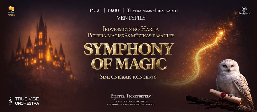 SYMPHONY OF MAGIC. Mūzika, iedvesmota no Harija Potera pasaules | Ventspils