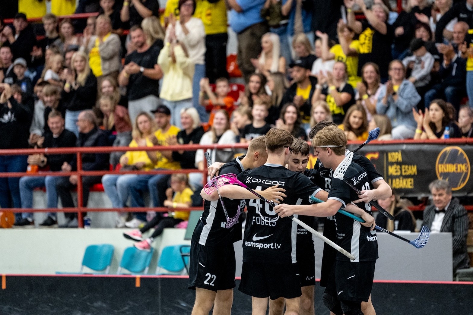 Elvi florbola virslīgas spēle vīriešiem "Rubene" - "Lielvārde/ Unihoc"