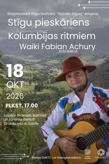 Waiki Fabian Achury  “Stīgu pieskāriens Kolumbijas ritmiem” | 3. Starptautiskā Sabiles stīgu festivāla atklāšanas koncerts