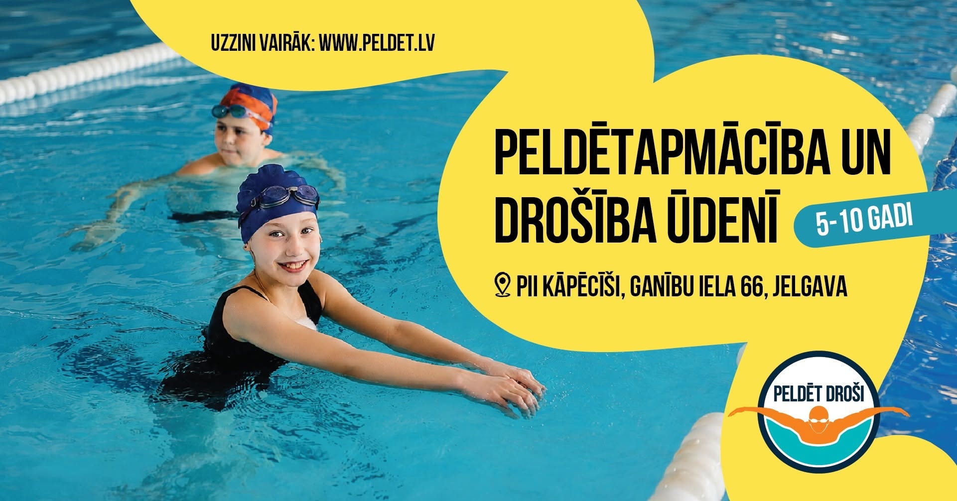 Peldētapmācība 8-10 gadi