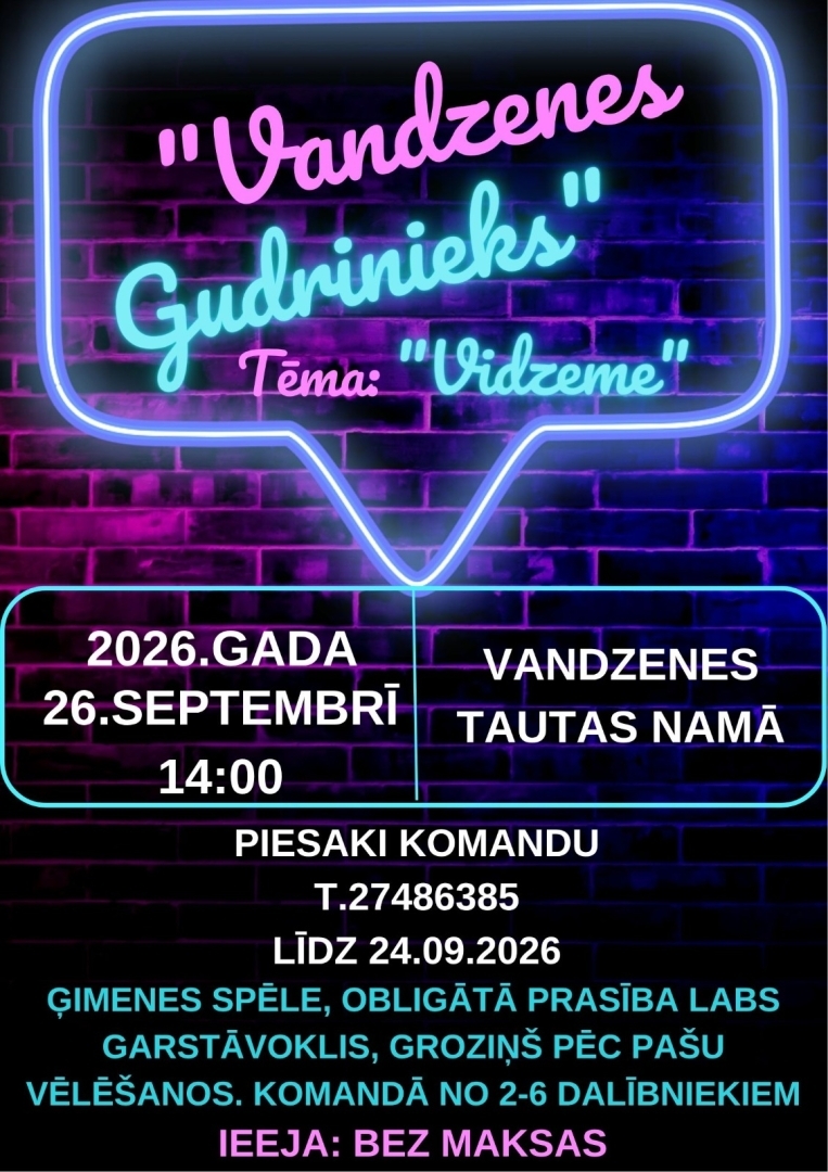 „Vandzenes gudrinieks” viktorīna