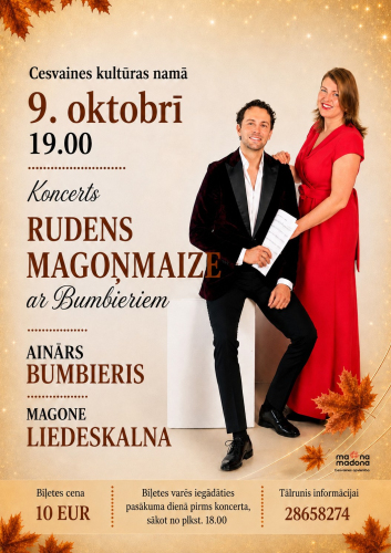Koncerts “Rudens Magoņmaize ar Bumbieriem” Cesvainē