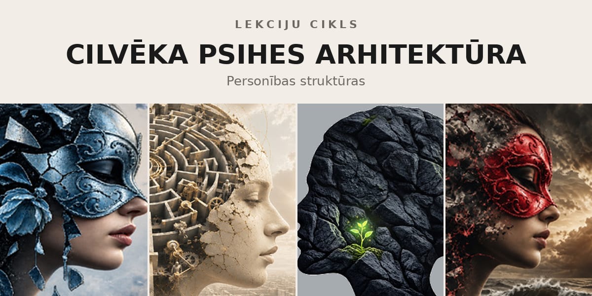 Cilvēka psihes arhitektūra: pilns 4 lekciju cikls