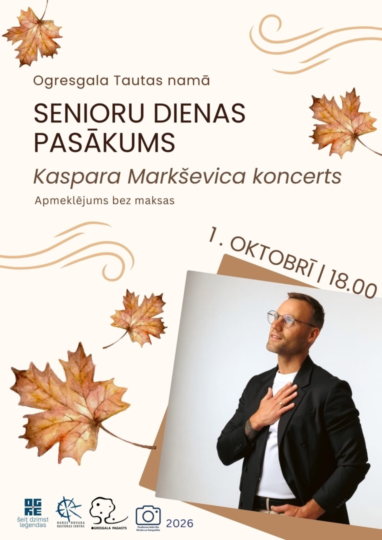 Senioru dienas pasākums – Kaspara Markševica koncerts Ogresgalā