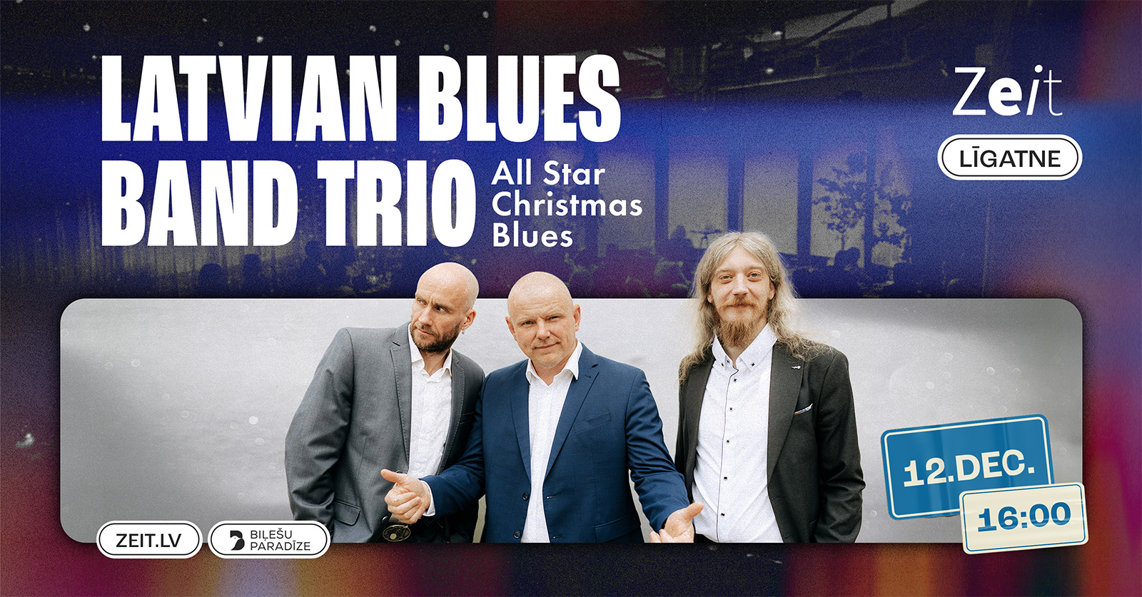 Latvian Blues Band Trio koncerts “All Star Christmas Blues”