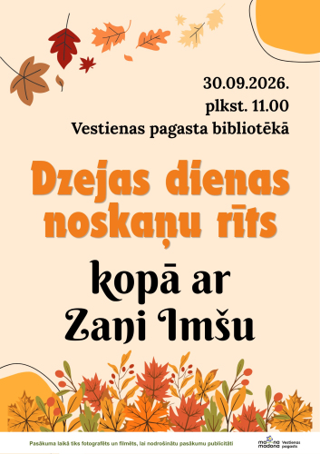 Dzejas dienas noskaņu rīts Vestienā