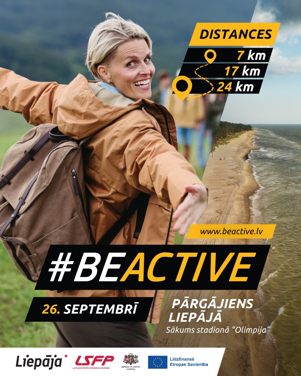 #BeActive pārgājiens Liepājā