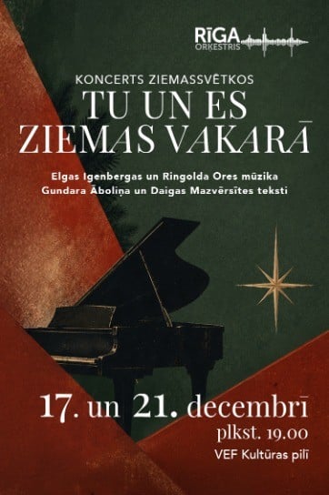 TU UN ES ZIEMAS VAKARĀ. Orķestris “Rīga”, Ieva Parša, Beāte Zviedre, Rihards Millers