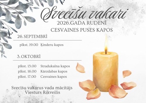 Svecīšu vakari Cesvaines puses kapos