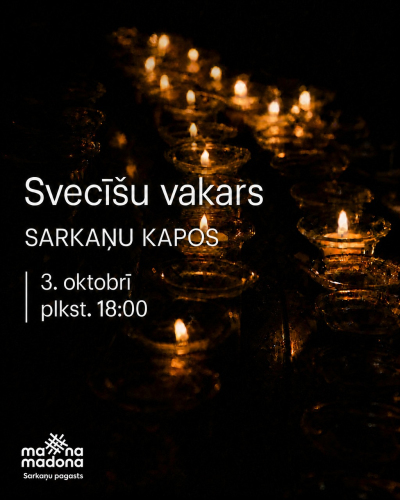 Svecīšu vakars Sarkaņu kapos