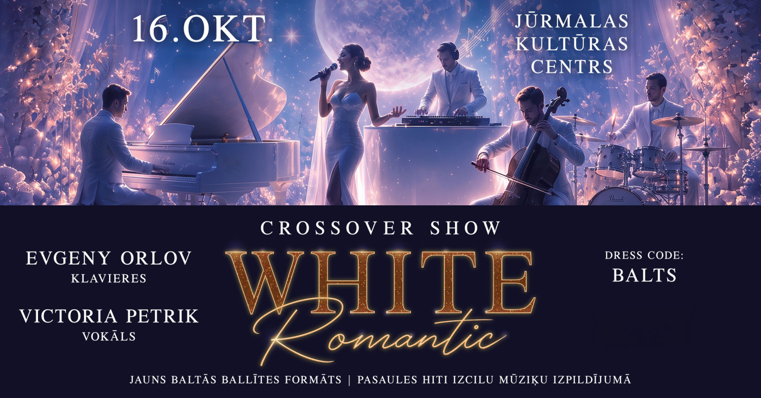 Muzikāls krosovers šovs sveču gaismā — “White Romantic”