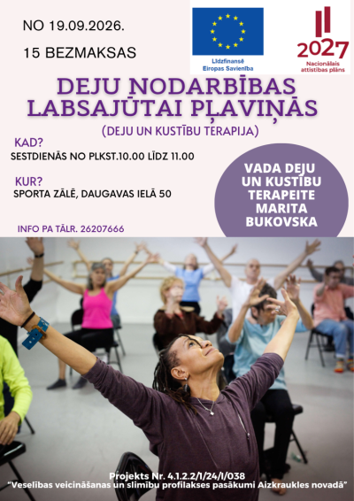 Deju nodarbība labsajūtai